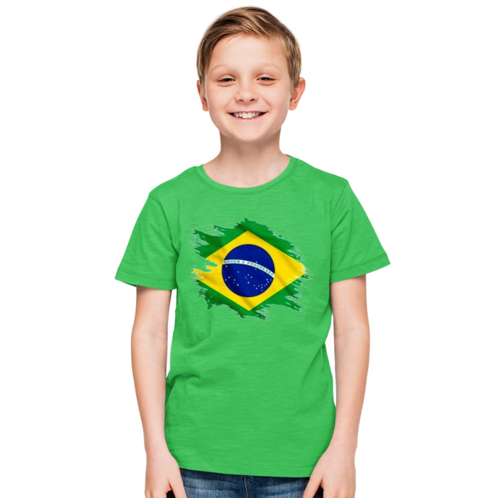 Camisa Infantil Brasil Camiseta Seleção Infantis Menino Menina Lançamento