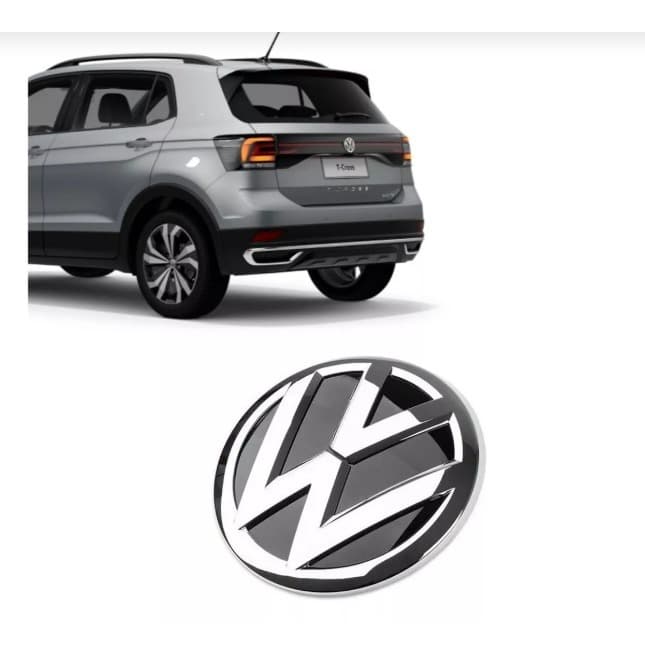 EMBLEMA PORTA MALA - VW (TCROSS 19/21,VIRTUS ) CROMADO