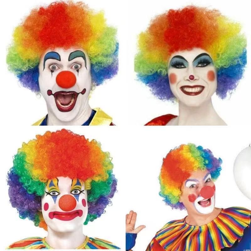 Peruca de Palhaço Fantasia Cosplay Carnaval