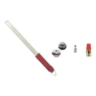 Kit P/ Panela De Pressão Clock Antiga 7 LTS Haste 32 cm Peso Cromado Pino Central e Valvula Aluminio