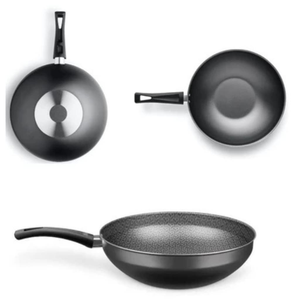 Panela MTA Wok Flora Colors Superflon Ultra Grafite/Bege Decorad