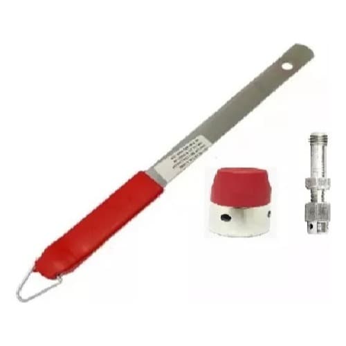 Kit Da Clock Com Haste 27 cm + Pino E Peso Cromado De 4,5 Lts Antiga