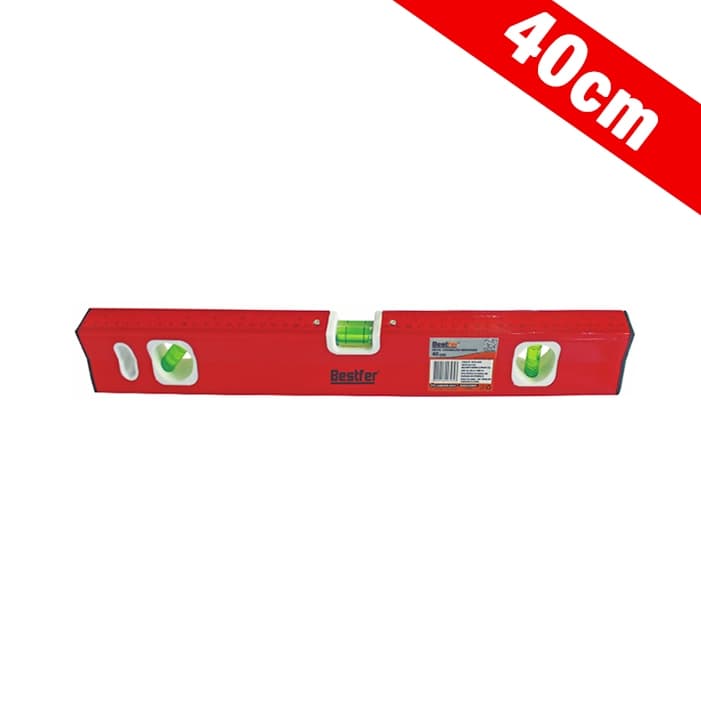 Nível de Aluminío Vermelho Imantado 40cm - Bestfer
