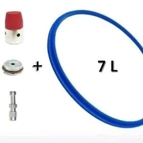 KIT Panela De Pressão Clock 7 LTS Peso clock cromado+Pino central e Válvula Alumínio