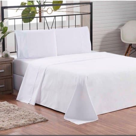 Lençol Superior Sem elástico 400 Fios Micropercal Solteiro Casal Queen King Padrão