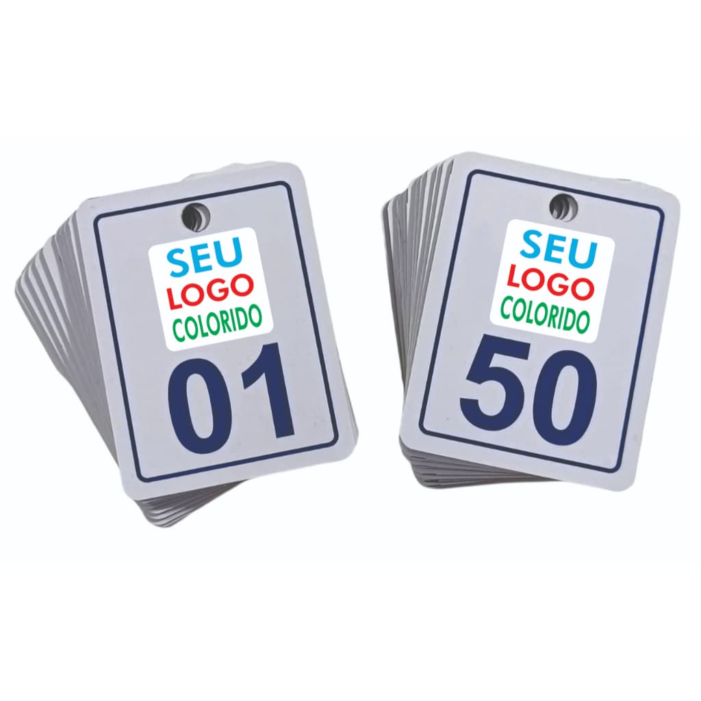 Comanda Senha Numerada Chamada Comércio Personalizado 8 x 10cm