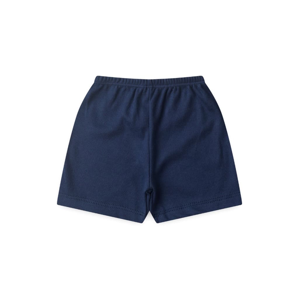 Shorts Bebe Canelado Escuro Liso (1/2/3) - Top Chot
