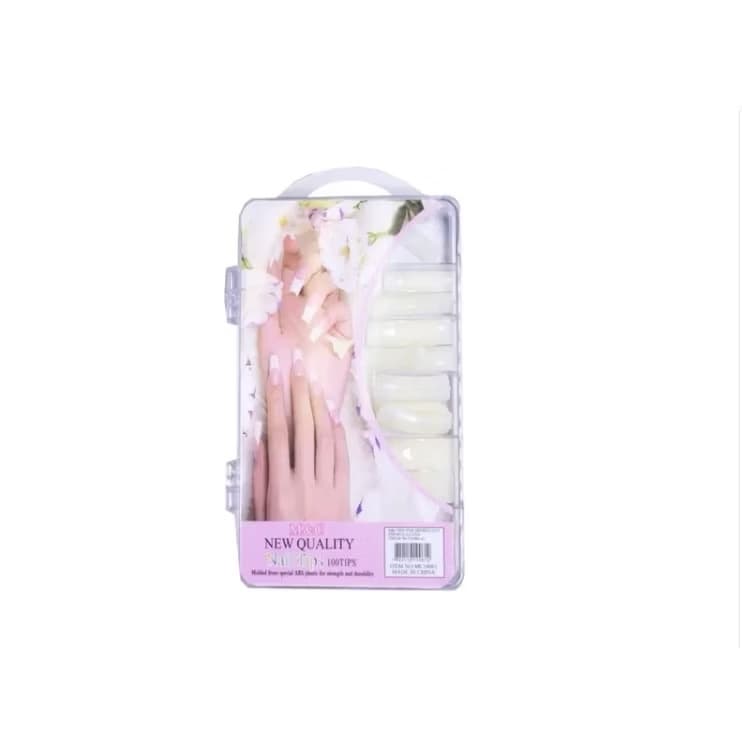 Kit caixa com 100 tips para alongamento de unhas acrigel New Quality