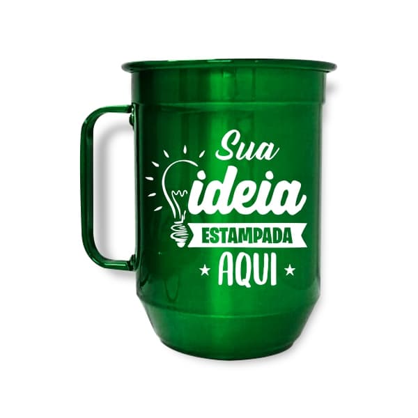 Kit 50 Canecas Coloridas 650ml Personalizadas