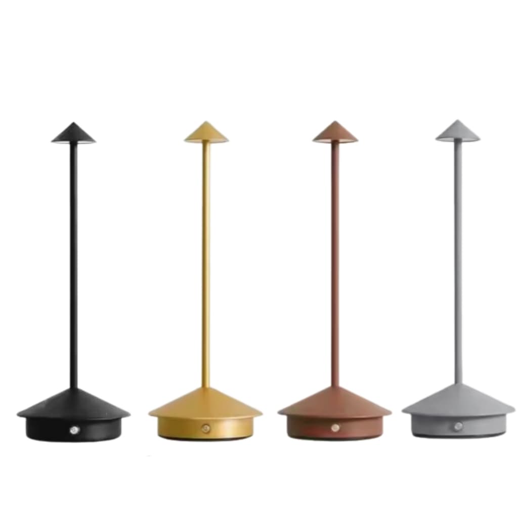 Luminária Moderna Sem Fio Recarregável Portátil - Luz LED Ajustável com Dimmer e 3 Diferentes Tons De Luz, Quente e Frio