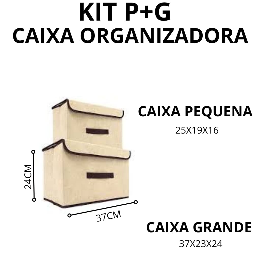 Conjunto caixa de armazenamento com tampa - Organizador de cesta dobrável