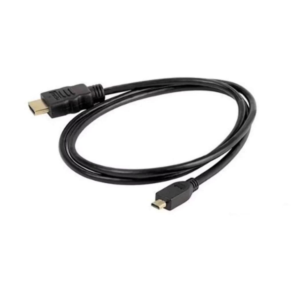 Cabo Micro Hdmi para Hdmi Resolução 4k 60Hz 2 metros Transmissão de Alta Velocidade Cabo de Vídeo Ideal para Câmeras