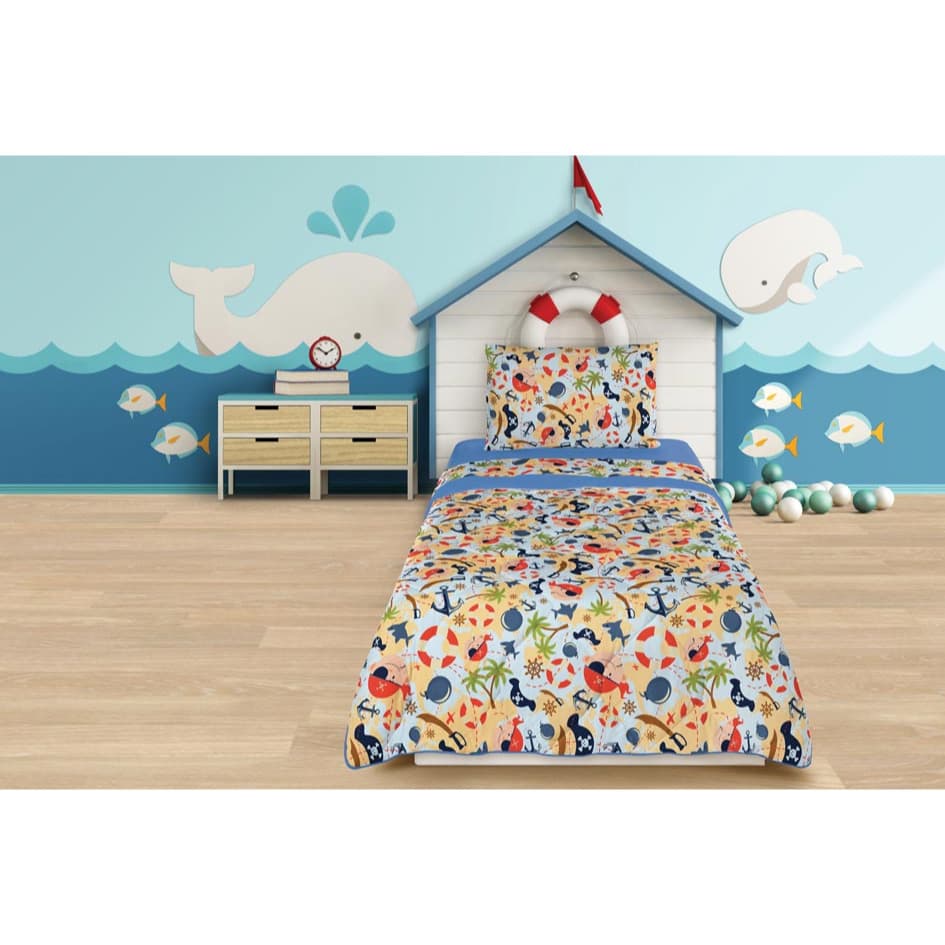 jogo De Cama Pirata 3 peças