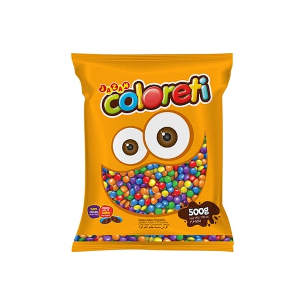 Jazam Mini Coloreti 500g Pastilhas de Chocolate Coloridas