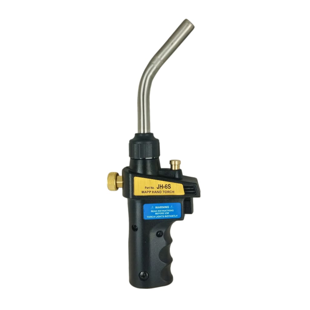 Maçarico Portátil Acendimento Automático com regulagem de Chama Gás Mapp Propano para Brasagem