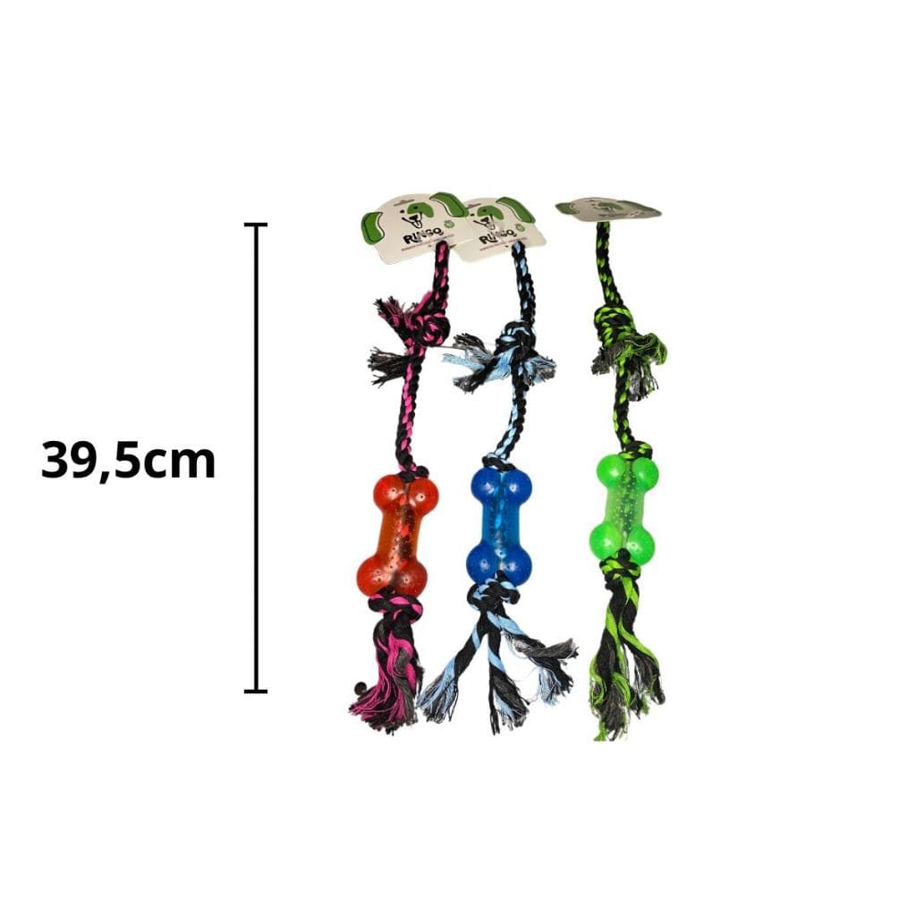 Brinquedo para pet cães mordedor + puxador com corda  anti stress