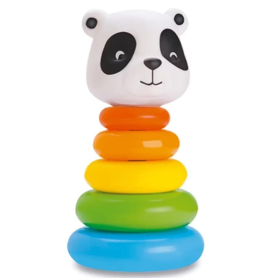 Brinquedo Ursinho Educativo Pirâmide De Argolas Infantil Monta e Desmonta - Envio Imediato -