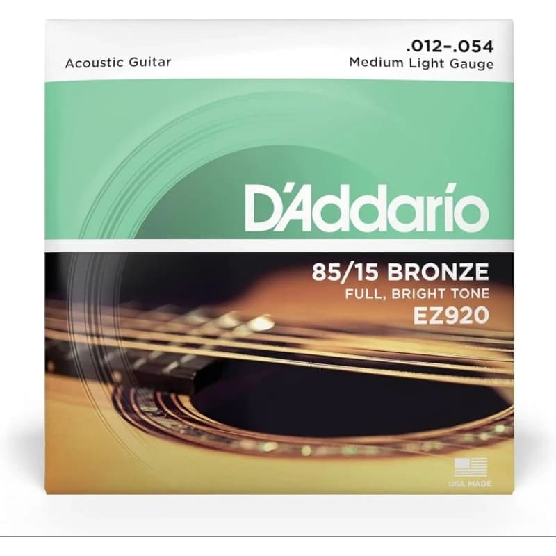 Encordoamento D'Addario Violão Aço EZ920 Phosphor Bronze - 012 Original