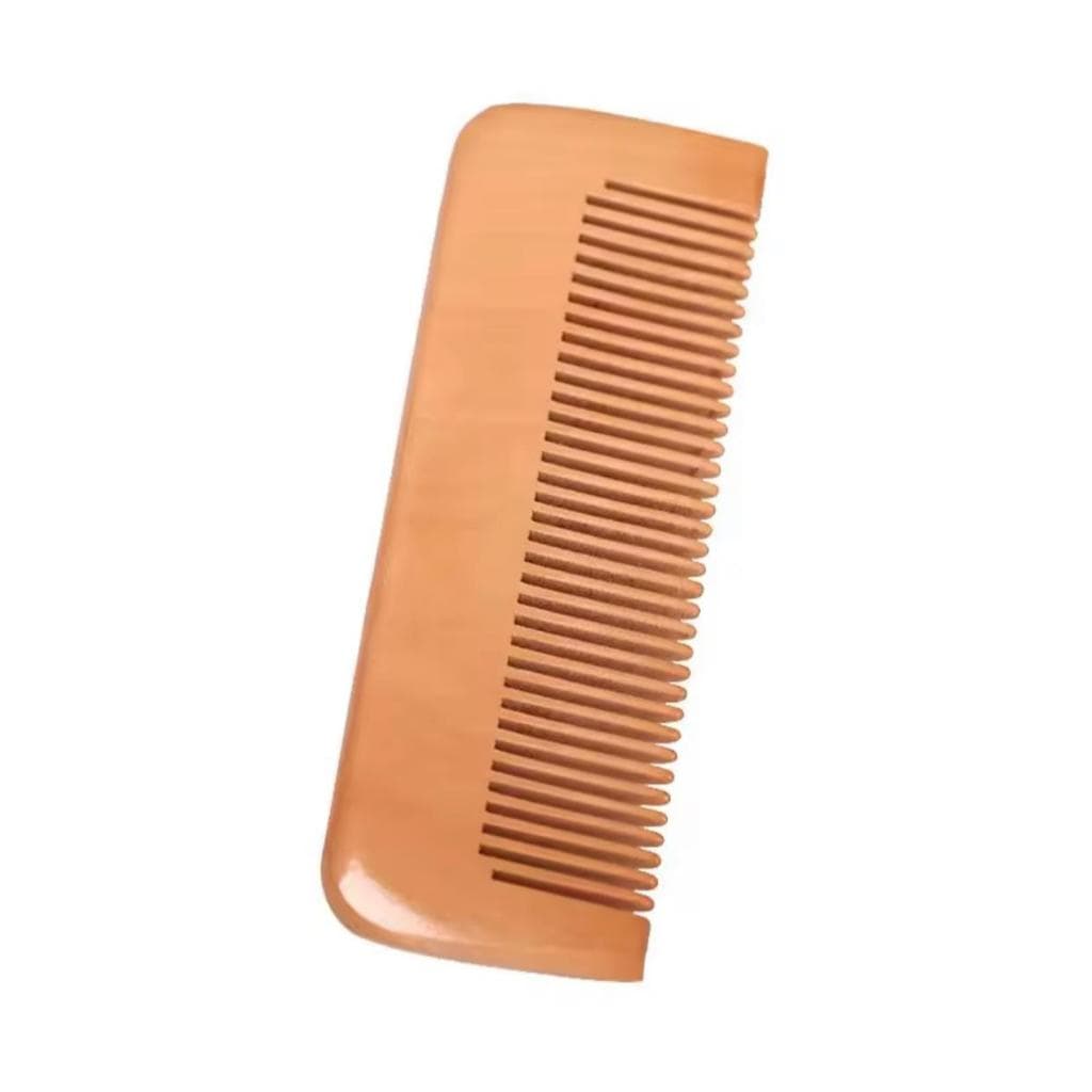 Pente De Madeira Barba Cabelo 14x5cm anti-estático anti-frizz