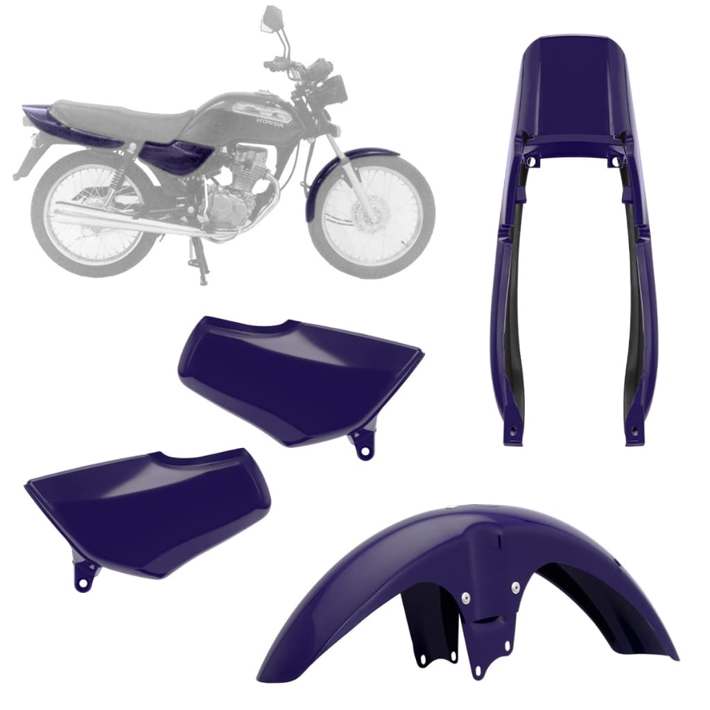 Kit Carenagem Cg Titan 125 95 96 97 98 99 Completo Modelo Original Pro Tork