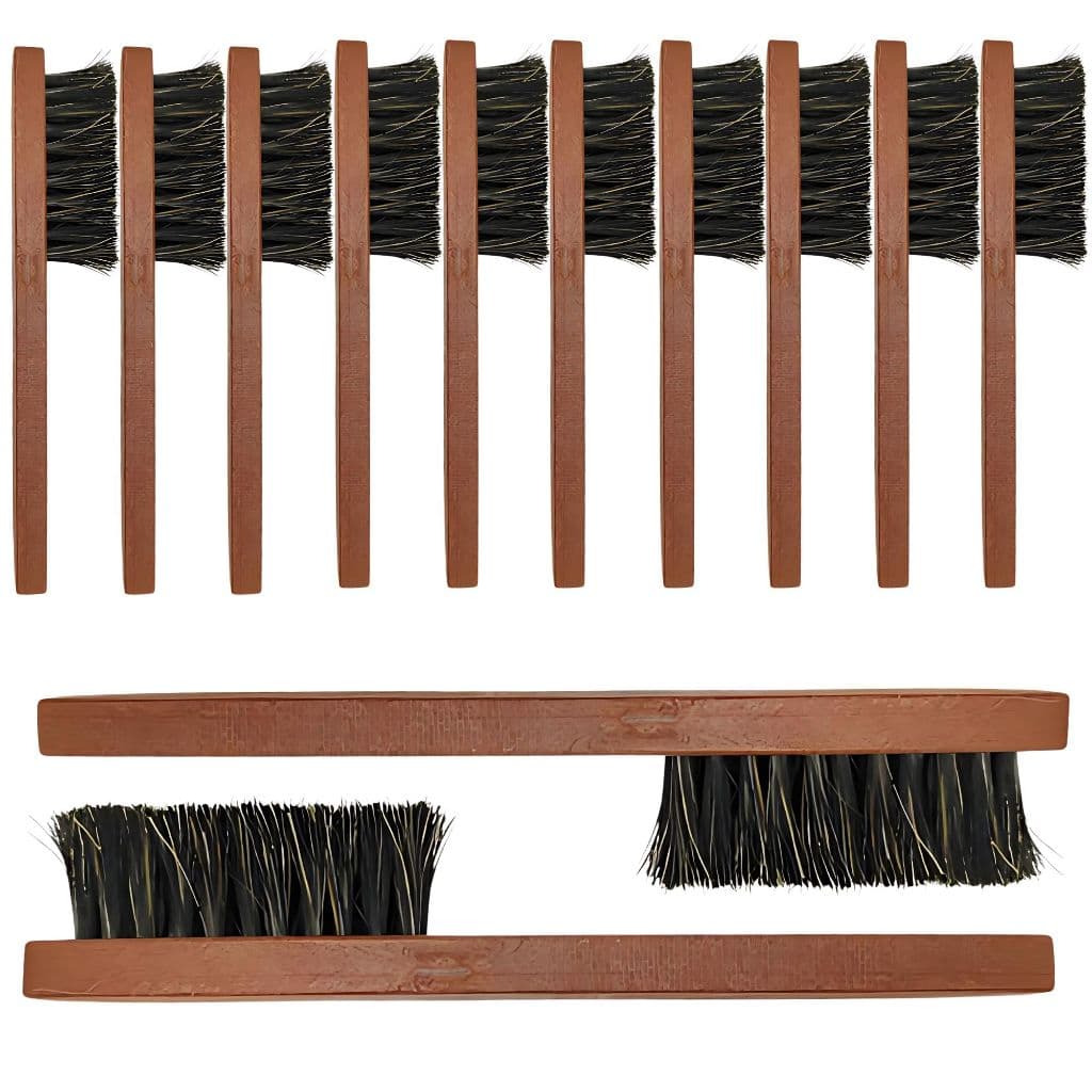 Kit 12 Escovinha Barba Disfarce Degrade Cerdas Naturais
