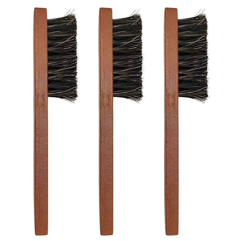 Kit 3 Escovinha Barba  E Cabelo Barbeiro Disfarce Degrade