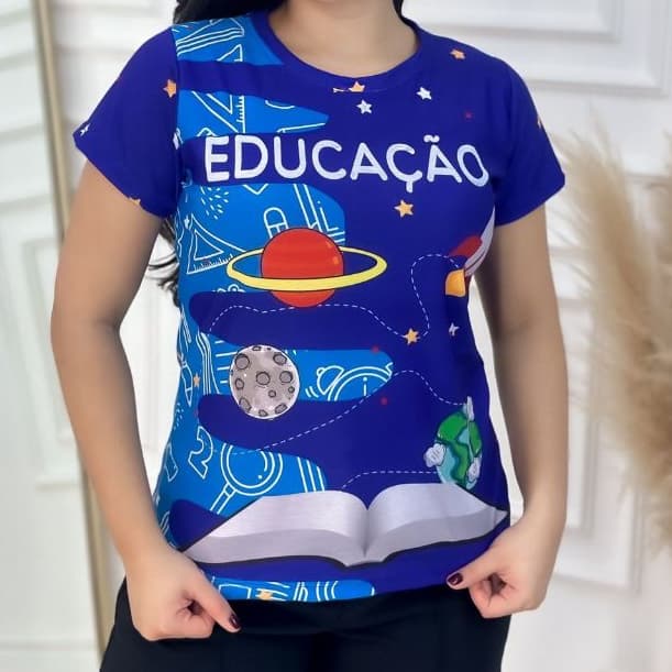 Baby Look Professora Camiseta Estampa De Professora 01