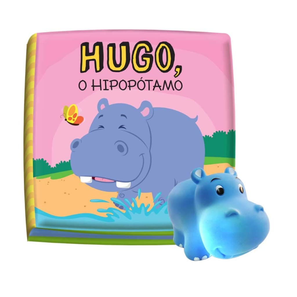 Livro de Banho-Hugo, o Hipopótamo: Tá na Hora do Banho