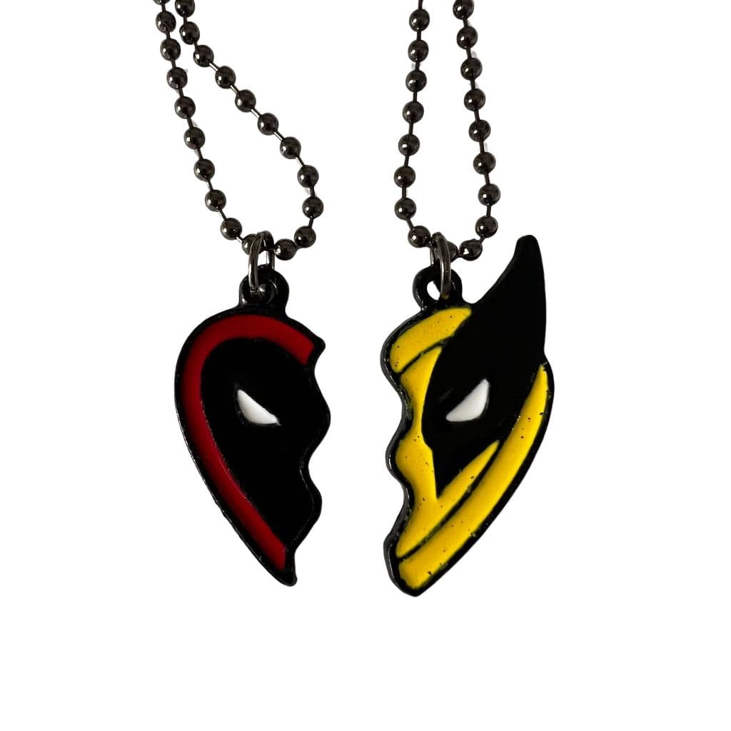 Colar duplo Amizade Deadpool Wolverine