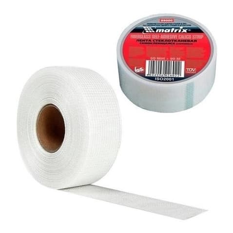 Rolo Fita Telada Branco Para Trincos Rachaduras Parede Gesso 50mm X 20m Adesiva Profissional Pintura