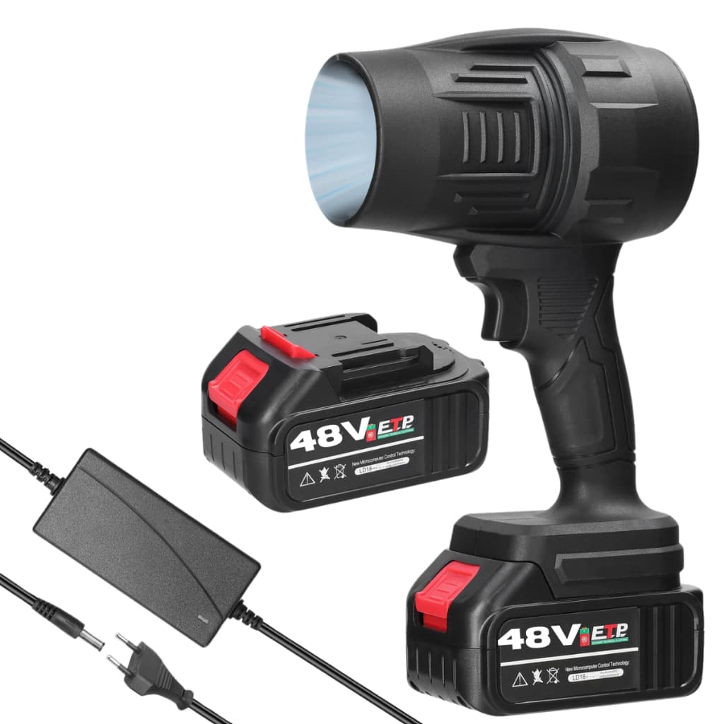 Soprador Turbo Portátil Recarregável 48v Com 2 Baterias