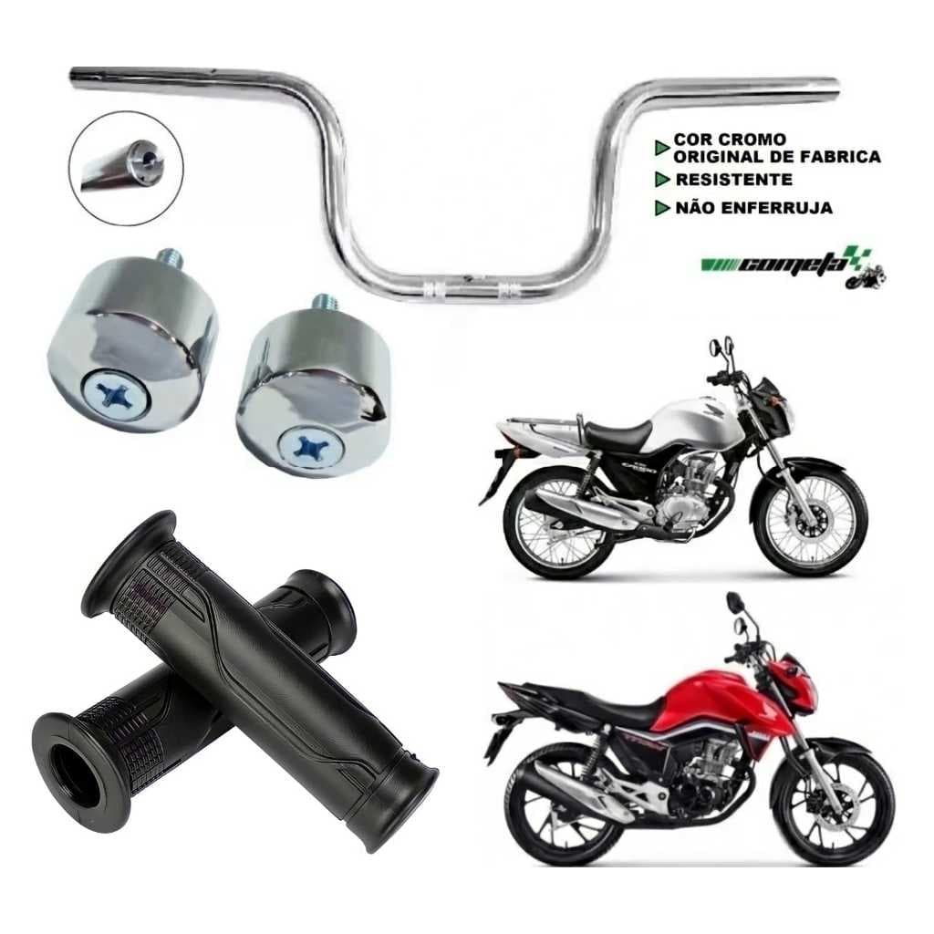 Kit Guidão  Cometa + Manopla Cargo + Peso HONDA CG TITAN FAN CARGO START MIX 160/150/125