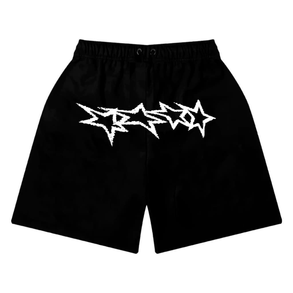 Short Bermuda de Moletom Star Y2K Estrelas Central Trap Streetwear