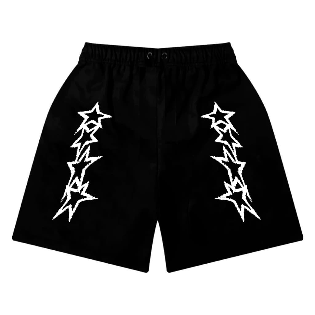 Short Bermuda de Moletom Star Y2K Dois Lados Trap Streetwear