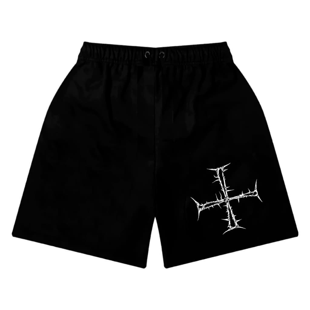Short Bermuda de Moletom Cruz Arame Trap Streetwear
