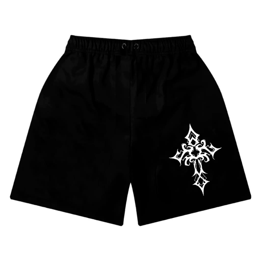Short Bermuda de Moletom Cruz Lateral Trap Streetwear
