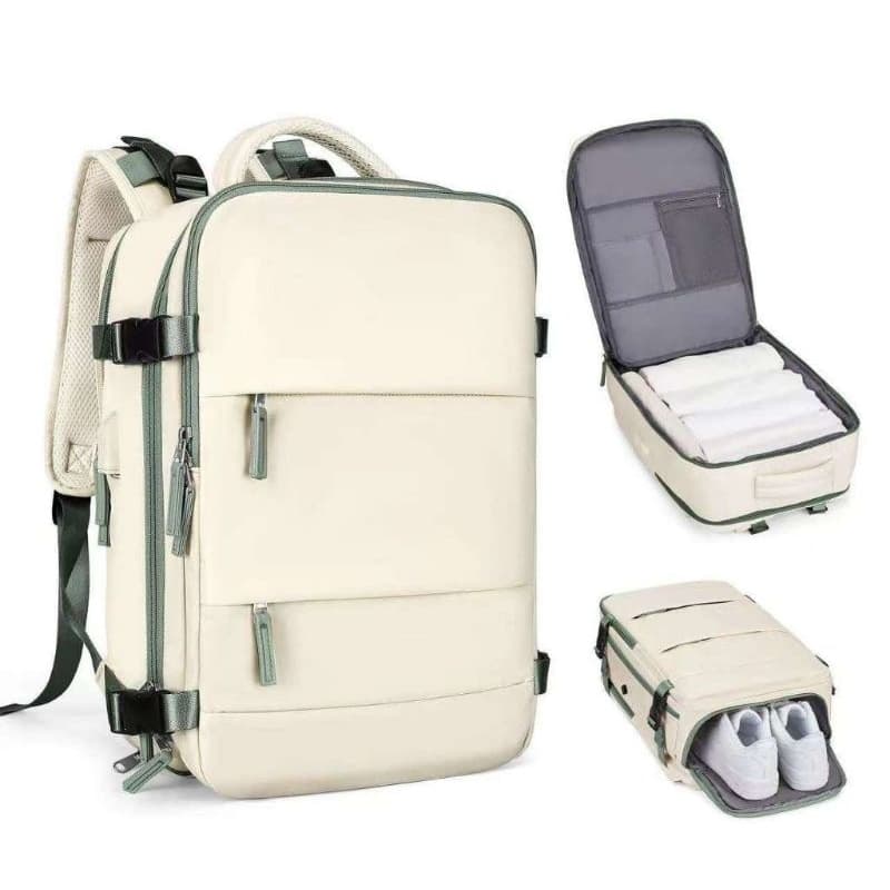 Mochila de Viagem Impermeável com Carregamento USB - Estilo Moderno para Esportes e Escola