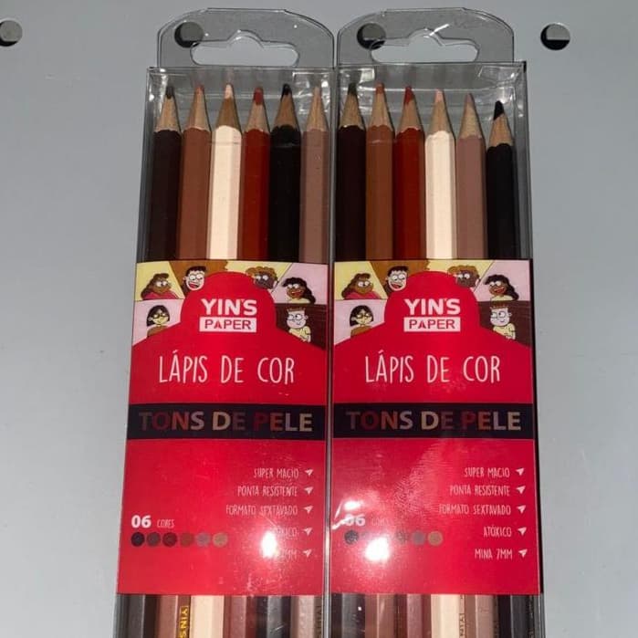 Lápis de cor Tons de pele c/6 cores