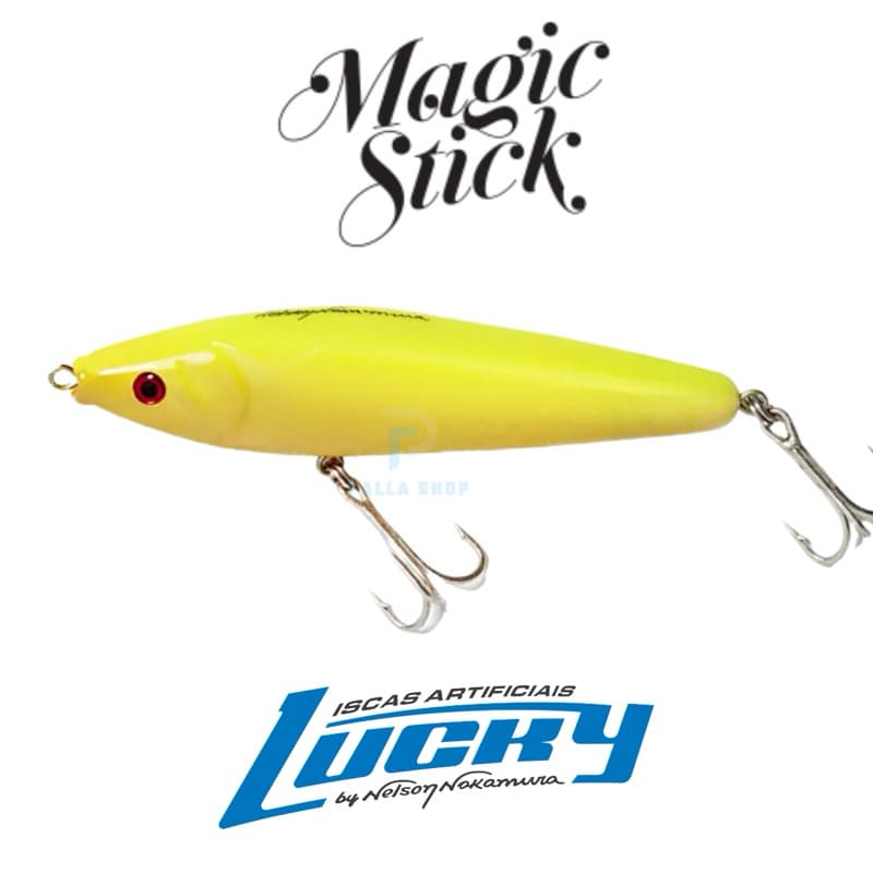 Isca Magic Stick 80 Nelson Nakamura - 8cm / 10g (Lucky Original) Todas as Cores - Robalo Tucunaré Traíra Dourado