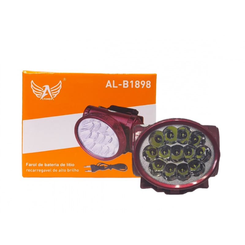 Lanterna de Cabeça Farol Super LED com Cinta Ajustável