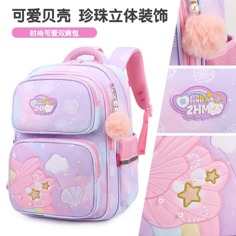 Mochila Escolar Moda Infantil Grande Colorida Tie Dye Bolsa Menina Femenina Criança