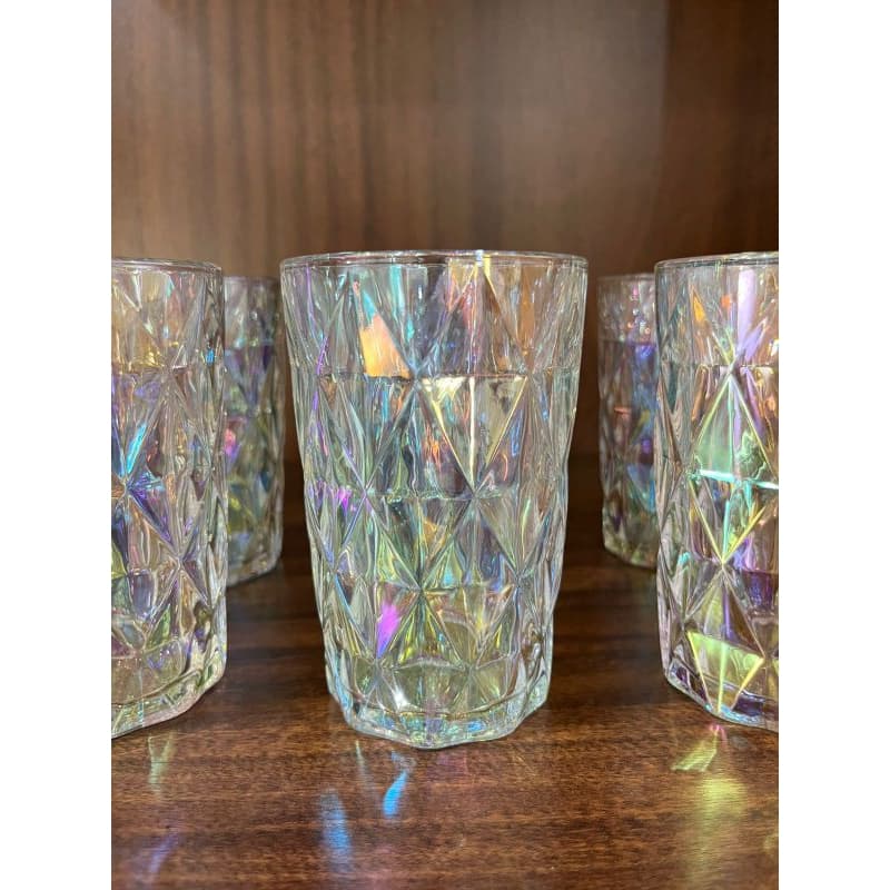 Copo Cristal Diamond com 6 Un.350ml ke home