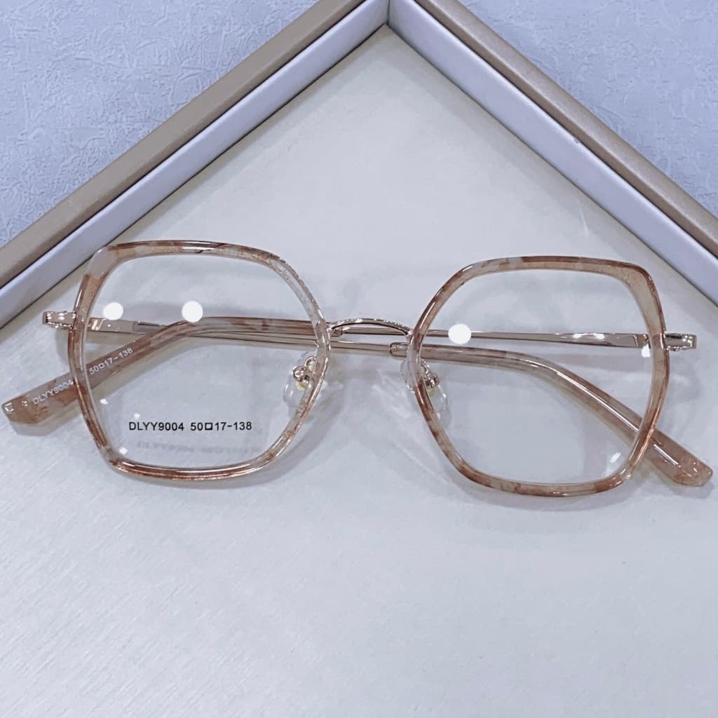 Armacao De Oculos Em Metal Feminino Elegante