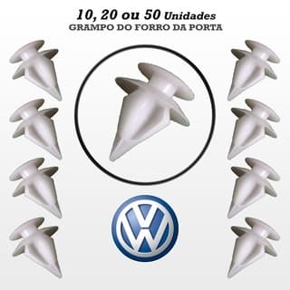 Grampos Presilhas Forro Porta Volkswagen Gol Fox Saveiro