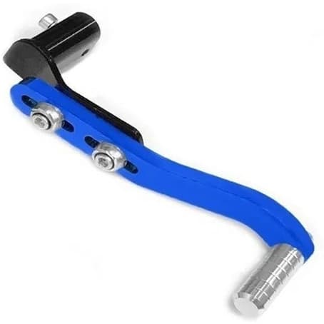 Pedal Cambio Marcha Alumínio Esportivo Moto Universal Azul