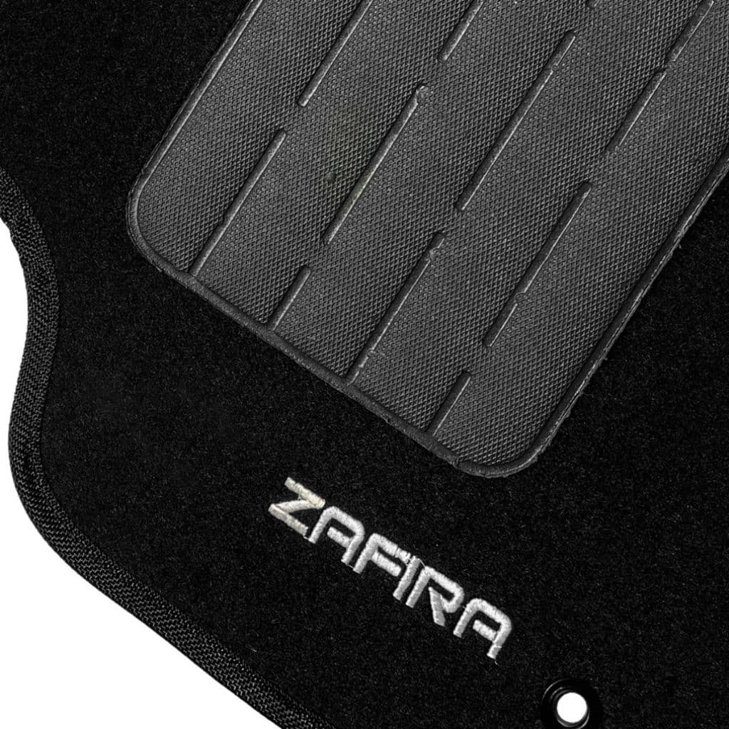 Tapete para Carro Carpete Zafira 7 Lugares 2001 a 2012  Preto7 PCS