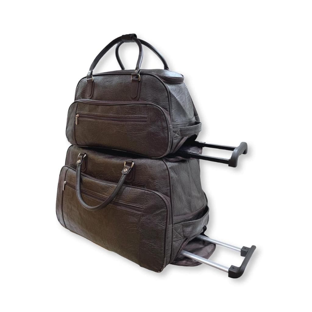 Kit Conjunto com Mala De Viagem Com Rodinhas + Bolsa De Mão Com Rodinhas