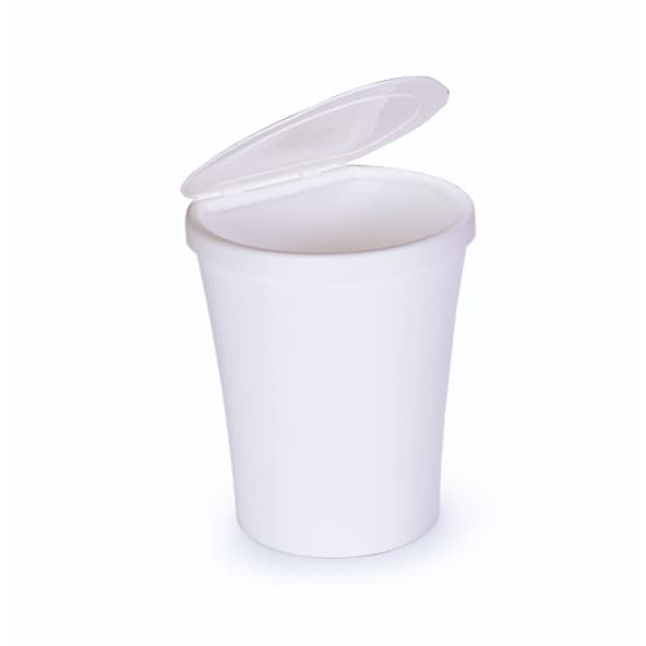 Lixeira Para Banheiro Plástica 5l Branco Articulável Arthi