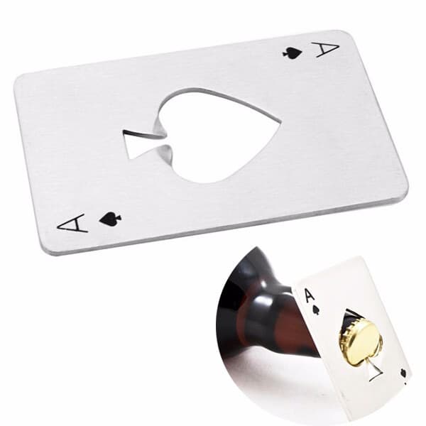 Abridor De Garrafa Carta Baralho Barato Poker