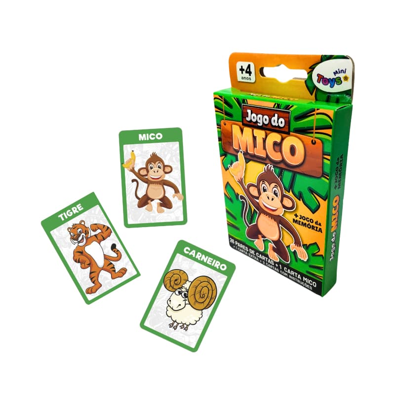Jogo do Mico Jogo de Cartas Divertido Lembrancinha 54 Cartas Aniversário Sacolinha Surpresa Festa